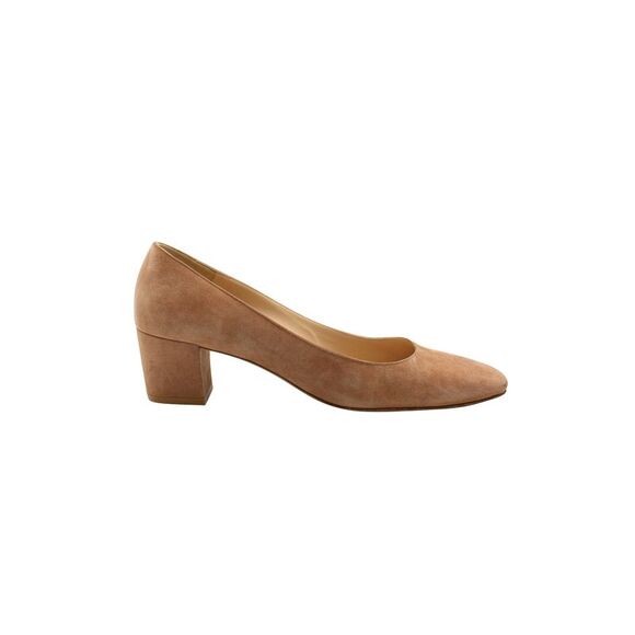 Gianvito Rossi Block Heel Pumps in Brown Suede - Picture 1 of 10